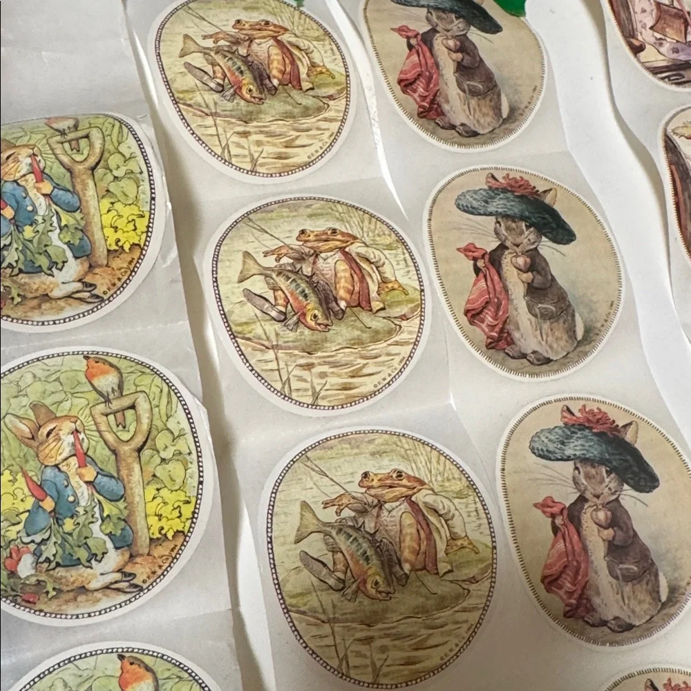 Vintage Beatrix Potter character stickers scenes The Tale of Peter Rabbit - Picture 3 of 5